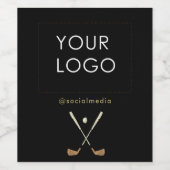 Berufliches Firmenlogo Weinetikett (Einzelnes Label)