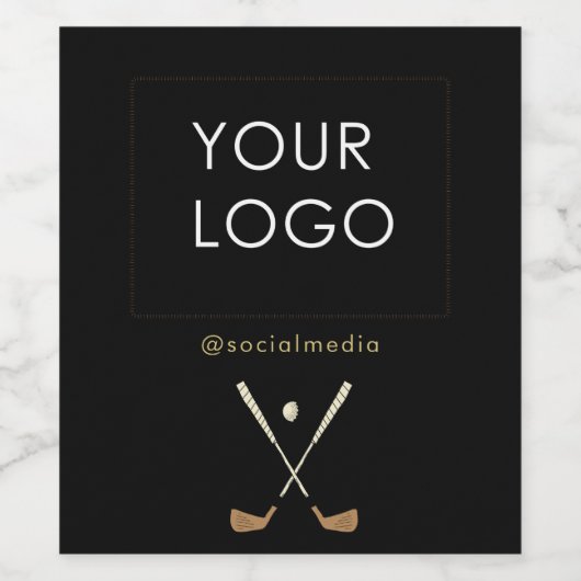 Berufliches Firmenlogo Weinetikett (Einzelnes Label)