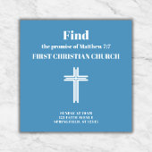 Berufliches Förderkreuz Quadratische Visitenkarte