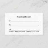 Berufliches Foto der Rechtsanwälte Best Luxury Ern Terminkarte (Rückseite)