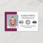 Berufliches Foto für Geschäftsmitarbeiter Visitenkarte (Vorderseite)