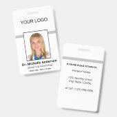 Berufliches Foto für Mitarbeiter Ausweis (Vorder- & Rückseite)