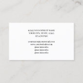 Berufliches Foto für Mitarbeiter im Unternehmen - Visitenkarte (Rückseite)