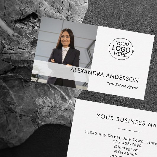 Berufliches Foto für moderne Business-Logos Visitenkarte