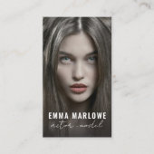 Berufliches Foto-Headshot des modernen Schauspielm Visitenkarte (Vorderseite)