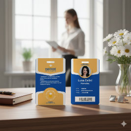 Berufliches Foto-ID-Abzeichen - Anpassen mit dem L Ausweis