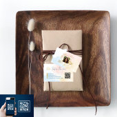 Berufliches Foto, QR-Code, Blumenkode, Pastell, ku Visitenkarte