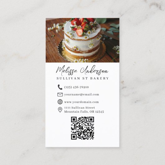 Berufliches Foto QR-Code Visitenkarte (Rückseite)