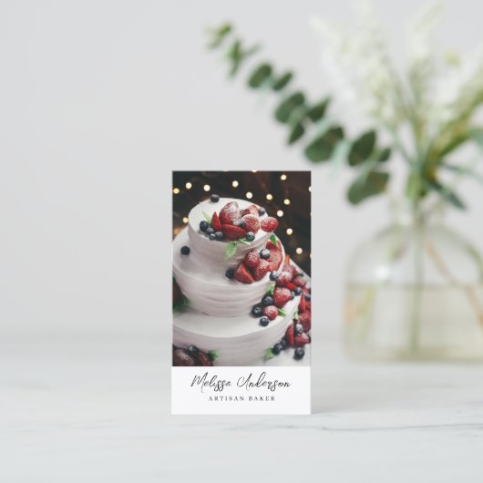 Berufliches Foto QR-Code Visitenkarte (Stehend Vorderseite)