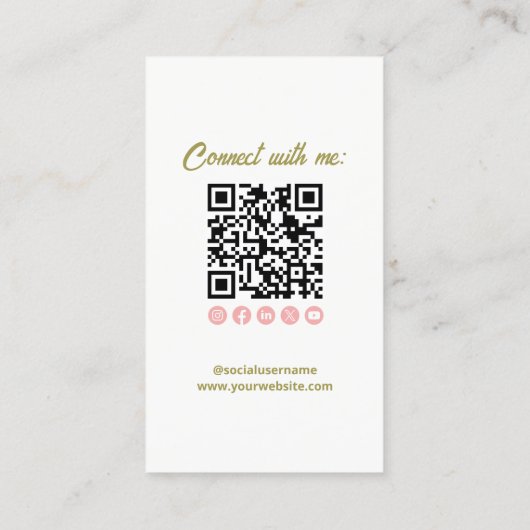 Berufliches Foto - QR-Code Visitenkarte (Rückseite)