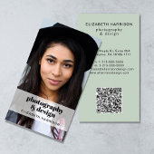 Berufliches Foto QR-Codedatei grün Visitenkarte