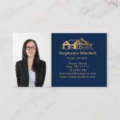 Berufliches Foto Real Anwesen Realtor House Gold Visitenkarte (Vorderseite)