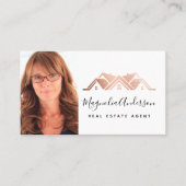 Berufliches Foto Real Anwesen Rose Golden Fossil Visitenkarte (Vorderseite)