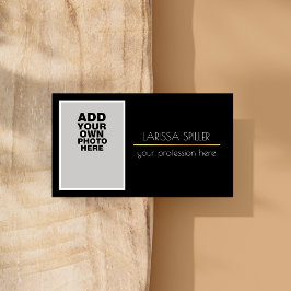 Berufliches Foto schwarz Visitenkarte