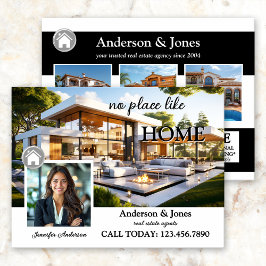 Berufliches Foto Schwarz/Weiß Real Anwesen Postkarte