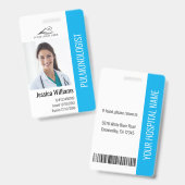 Berufliches Foto und Text-ID Ausweis (Vorder- & Rückseite)