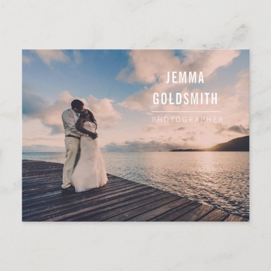 Berufliches Fotograf-Foto Postkarte (Vorderseite)