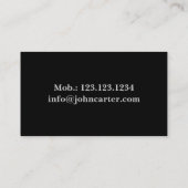 Berufliches Fotograf-Kamera-Kunst-Foto Visitenkarte (Rückseite)