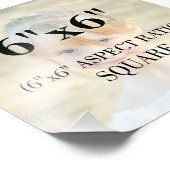 Berufliches Fotomodell 6 x 6 Zoll Platz Fotodruck (Ecke)