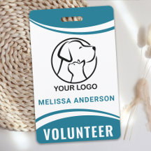 Berufliches Freiwillige-ID-Abzeichen für benutzerd