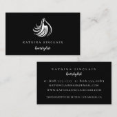 Berufliches Friseur-Salon-Logo Visitenkarte (Vorne/Hinten)