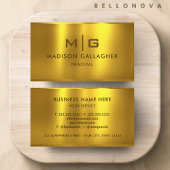 Berufliches Gelbmetall Visitenkarte