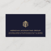 Berufliches geometrisches Logo Visitenkarte (Vorderseite)