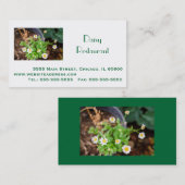 Berufliches Geschäft, Anschrift, Telefon, Website Visitenkarte (Vorne/Hinten)