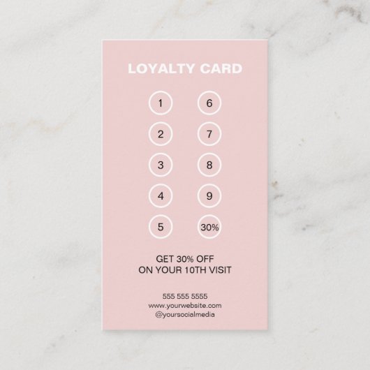 Berufliches Geschäft mit Bakermonogramm-Logos Treuekarte (Rückseite)