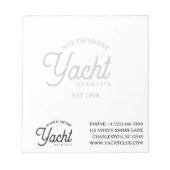 Berufliches Geschäft mit benutzerdefinierten Skrip Notizblock (Vorderseite)