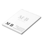 Berufliches Geschäft mit kundenspezifischen Blockm Notizblock (Rotiert)