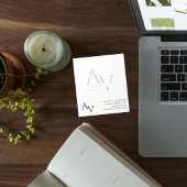 Berufliches Geschäft mit kundenspezifischen Monogr Notizblock