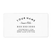 Berufliches Geschäft mit Kurven Text (Vorne)