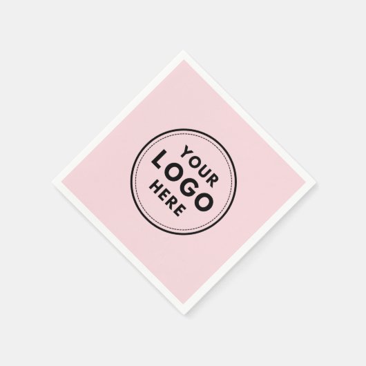 Berufliches Geschäft mit roten Logos Serviette (Ecke)