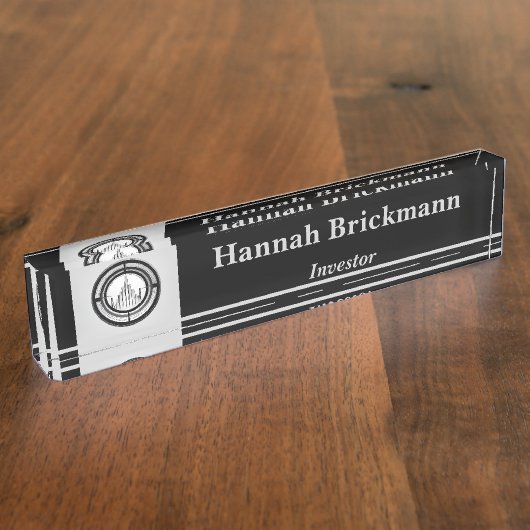 Berufliches Geschäft Namensplakette (Seite)
