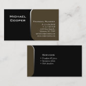 Berufliches Geschäfts-Karten-Finanzplaner-Grün Visitenkarte (Vorne/Hinten)