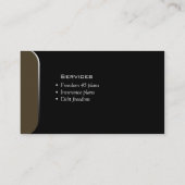 Berufliches Geschäfts-Karten-Finanzplaner-Grün Visitenkarte (Rückseite)