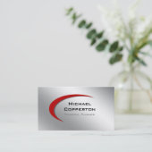 Berufliches Geschäfts-Karten-Logo-rotes Visitenkarte (Stehend Vorderseite)