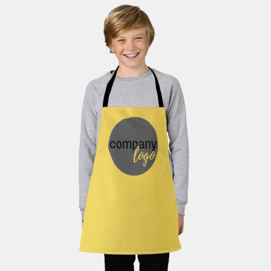 BERUFLICHES GESCHÄFTSBRANDLOGO-JELLOW-VORLAGE SCHÜRZE (Getragen)