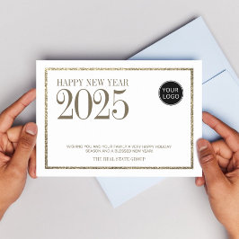 Berufliches Geschäftslogo für das Jahr 2025 Feiertagskarte