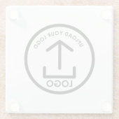 Berufliches Geschenk für kundenspezifische Firmenl Glasuntersetzer (Rückseite)