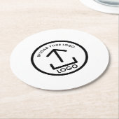 Berufliches Geschenk für kundenspezifische Firmenl Runder Pappuntersetzer (Angewinkelt)