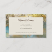 Berufliches Gilded Gold Foil Elegantes Skript Visitenkarte (Rückseite)