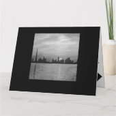 Berufliches Glück im neuen Jahr - Sonnenuntergang Karte (Rückseite)