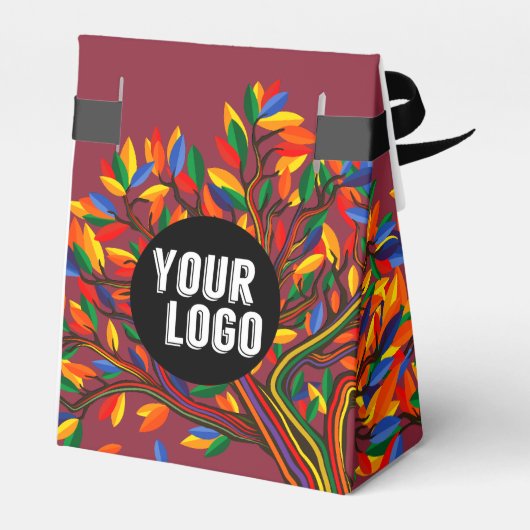 Berufliches Glücksbringer-Logo für Herbst Geschenkschachtel (Rückseite)