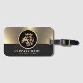 Berufliches Gold Lion Logo Gepäckanhänger (Vorderseite (Horizontal))