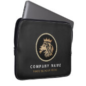 Berufliches Gold Lion Logo Laptopschutzhülle (Vorne Rechts)