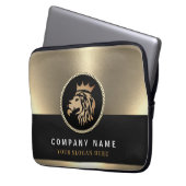 Berufliches Gold Lion Logo Laptopschutzhülle (Vorderseite Links)