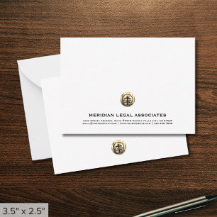 Berufliches Gold-Logo Mitteilungskarte