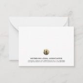 Berufliches Gold-Logo Mitteilungskarte (Vorderseite)